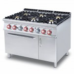LOTUS CFV6-912GEV cucina 6f gas forno el vent 1-1 900